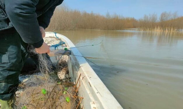 Uspešnom akcijom ribočuvari  pronašli i izvadili 8 mreža ukupne dužine 260 metara