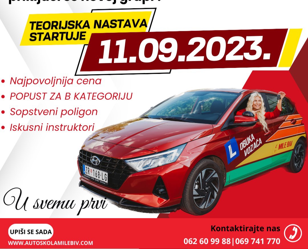 Auto škola "Mile BiV" Za Kraj Leta Pripremila Je Super Popuste! - ZR Klik