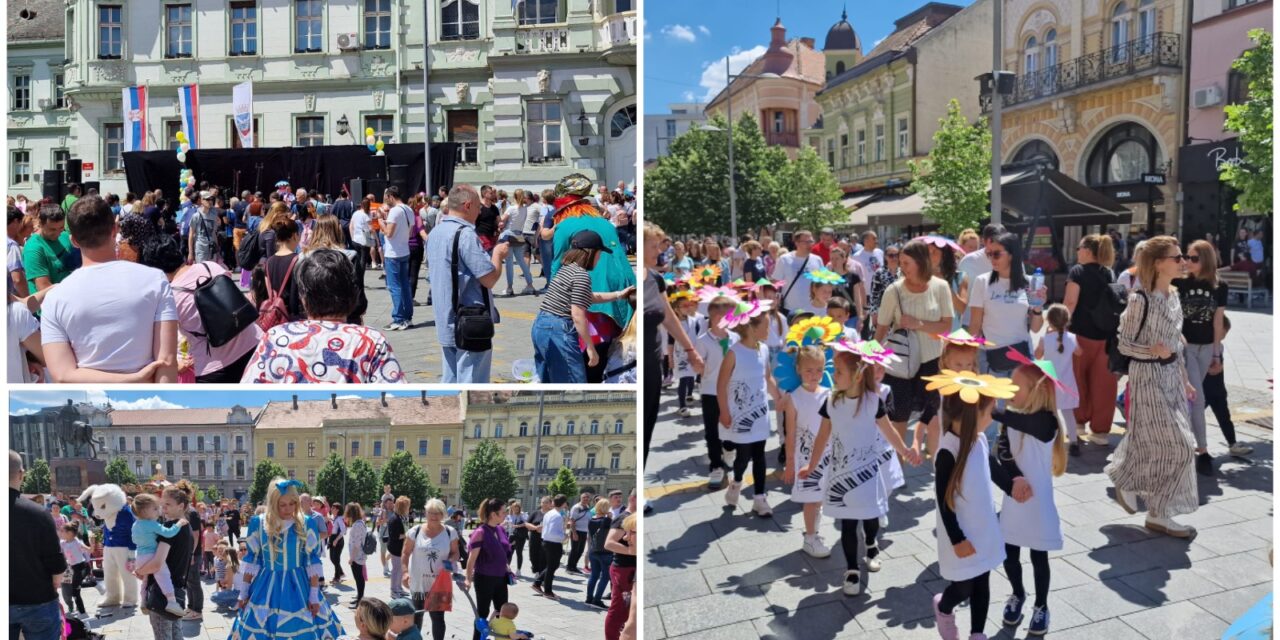 Buđenje proleća-mališani ulepšali centar Zrenjanina(FOTO)