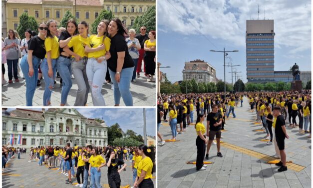 Najlepša slika iz centra Zrenjanina- ples maturanata (FOTO)