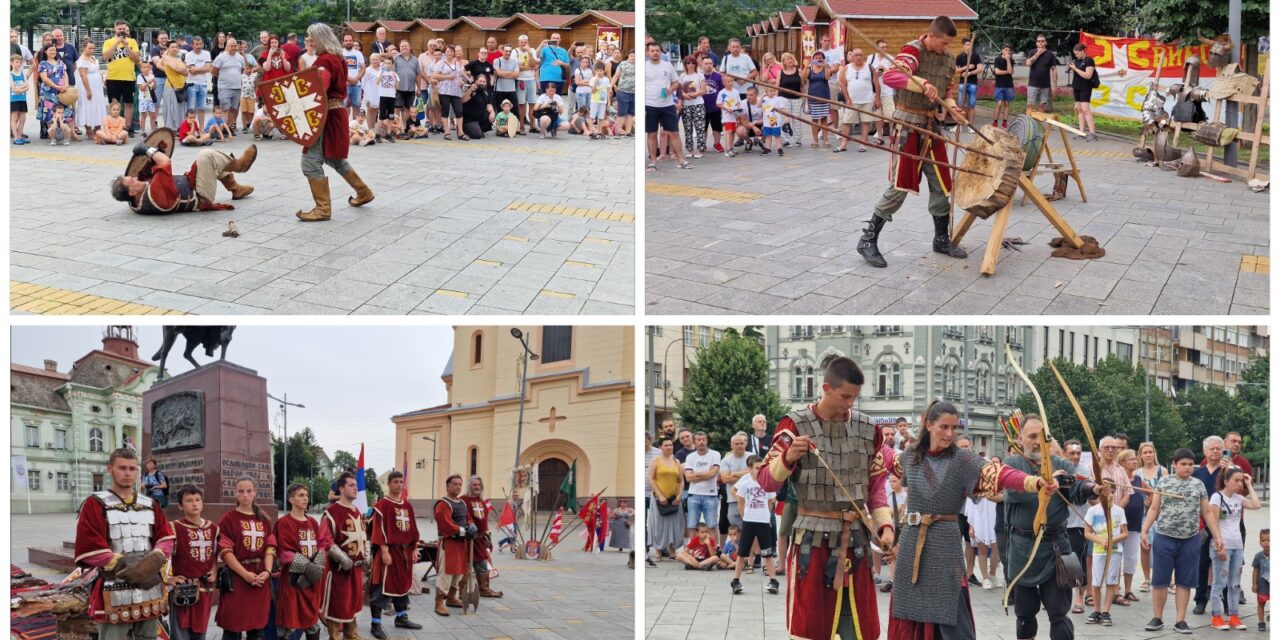 Trg slobode pretvoren u srednjovekovno bojište(FOTO)