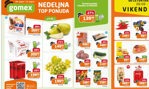 Pogledajte Gomex nedeljnu ponudu i vikend akciju