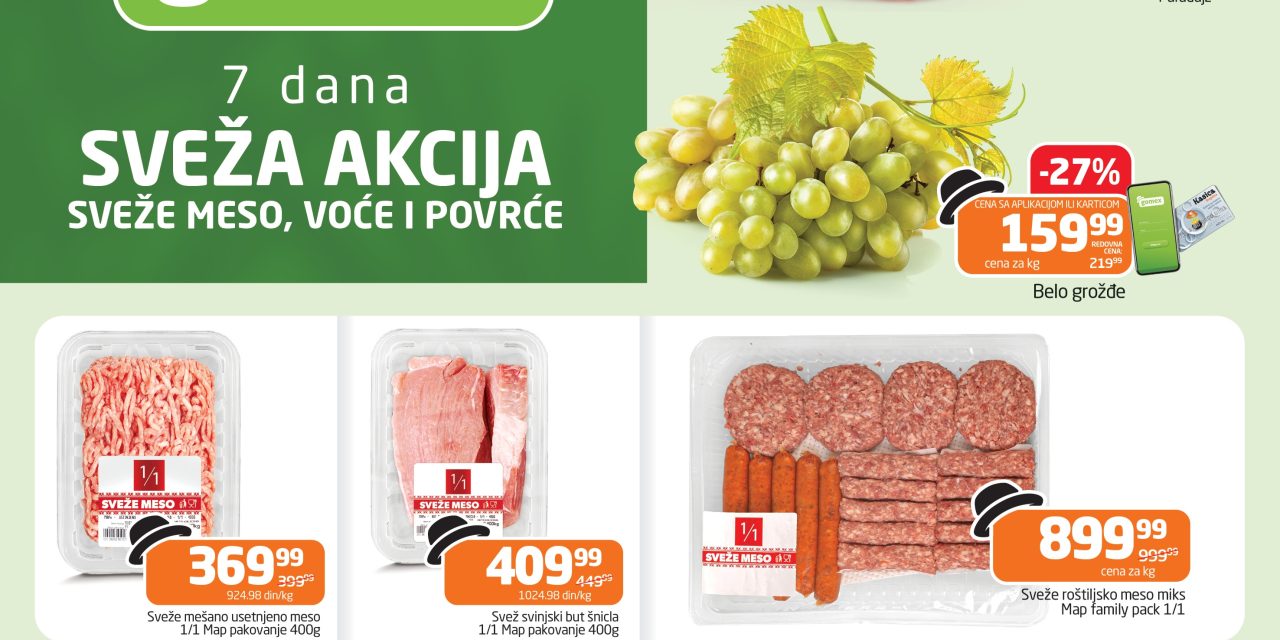 Sveža akcija ponovo u Gomex marketima 