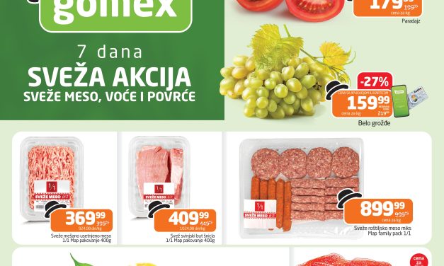 Sveža akcija ponovo u Gomex marketima 