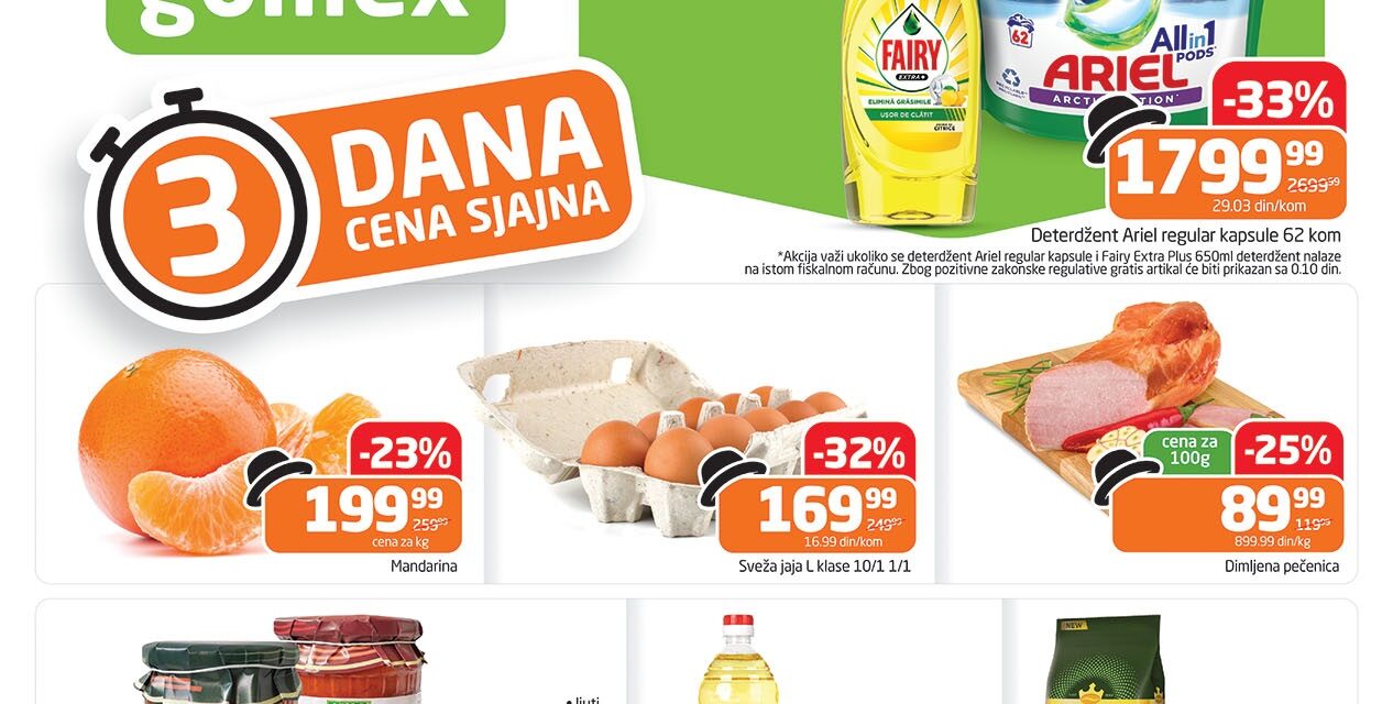 Počele nove akcije u Gomexovim marketima