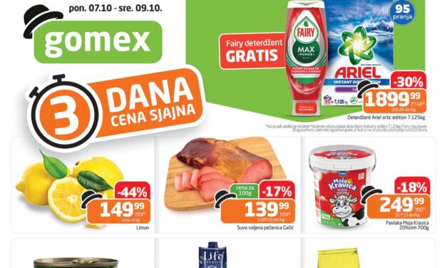 Počela nova Gomex akcija: Tri dana sjajna cena