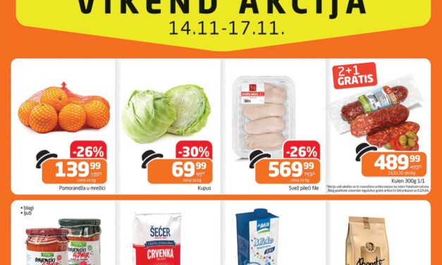 VIKEND AKCIJA: Pogledajte koji proizvodi su na akciji