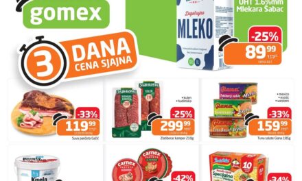 Gomex akcija 3 dana cena sjajna