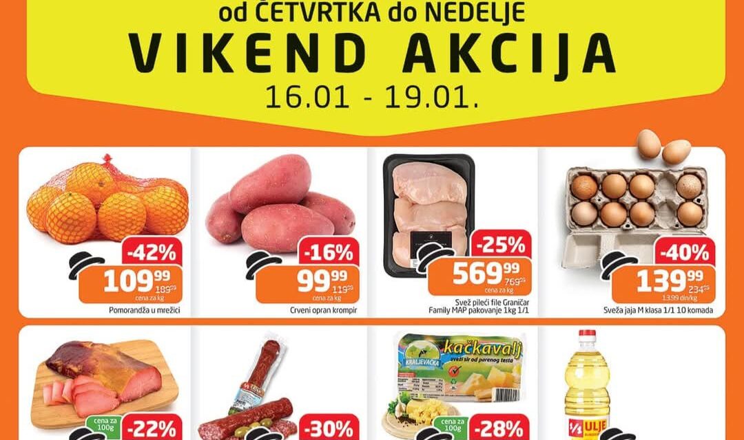 Gomex VIKEND AKCIJA od 16. do 19. januara