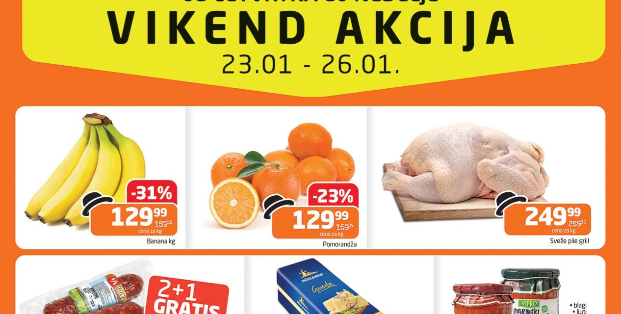 Gomex vikend akcija od 23. do  26. januara