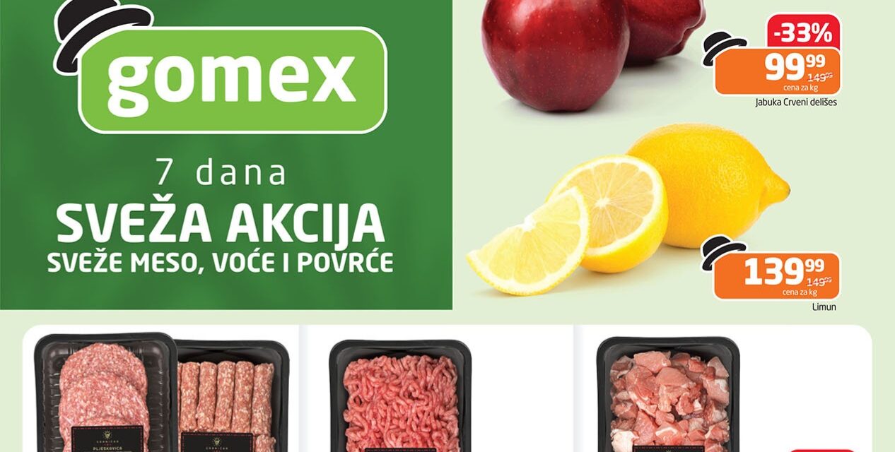 Gomex sveža akcija od 15. do 21. januara