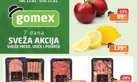 Gomex sveža akcija od 15. do 21. januara